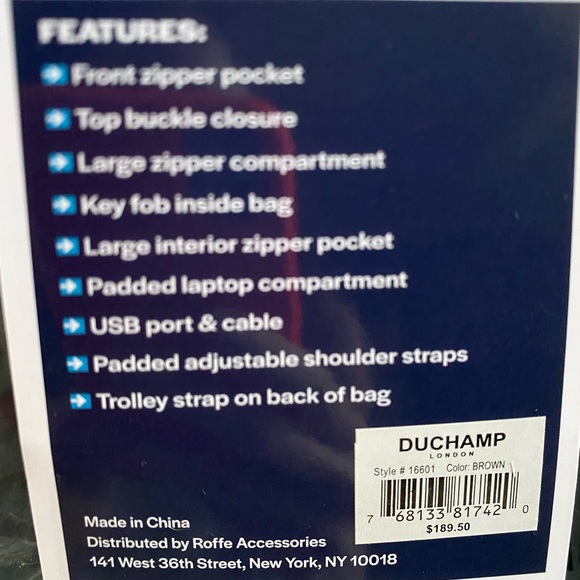 Duchamp Roll Top Backpack ✨ Brownlaptop secure buckle travel